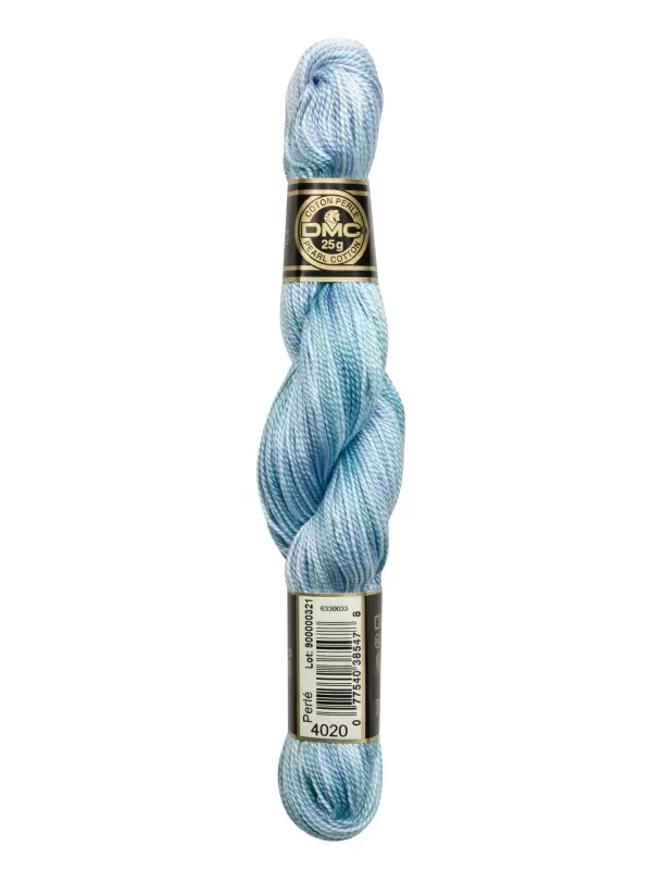 DMC Coton Perlé Spécial Hardanger N° 8 (Art. 115EA) 4020 Bleu des îles