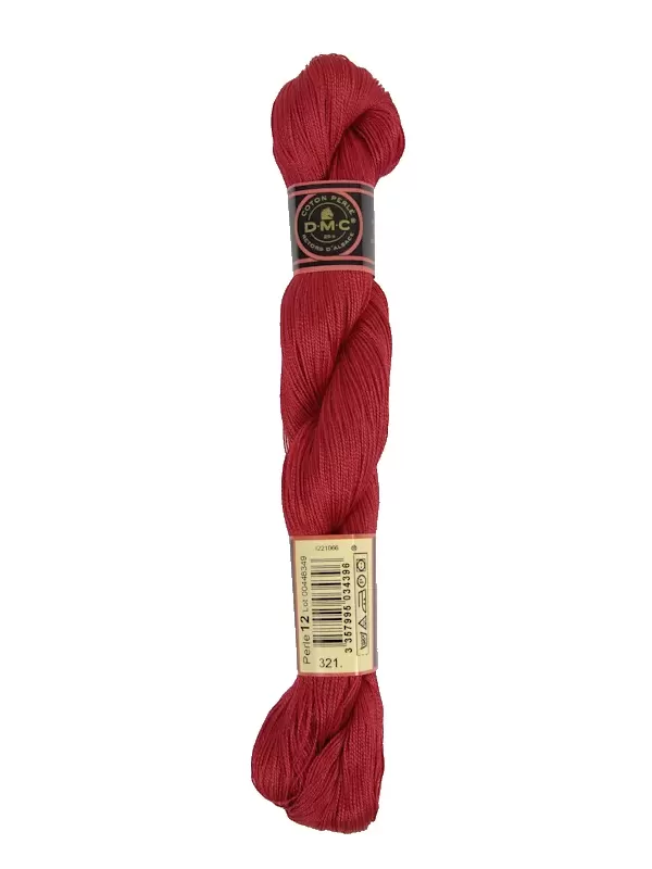 DMC Coton Perlé Spécial Hardanger N° 12 (Art. 116) 321 Rouge carmin