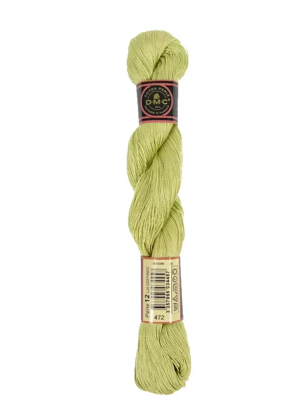 DMC Coton Perlé Spécial Hardanger N° 12 (Art. 116) 472 Bourgeon vert