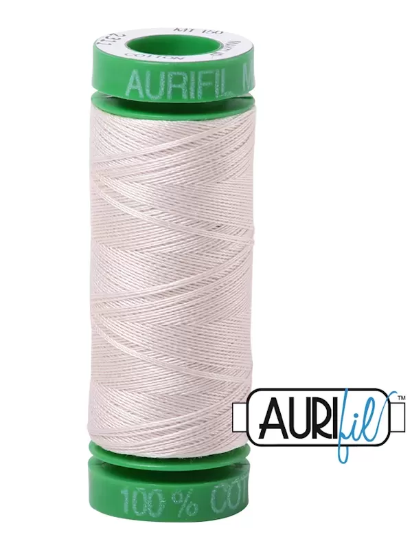 FIL COTON MAKO 40 AURIFIL 2311 Muslin - Petite bobine de 150 mètres