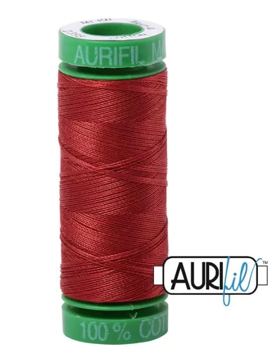 FIL COTON MAKO 40 AURIFIL 2395 Pumpkin Spice - Petite bobine de 150 mètres