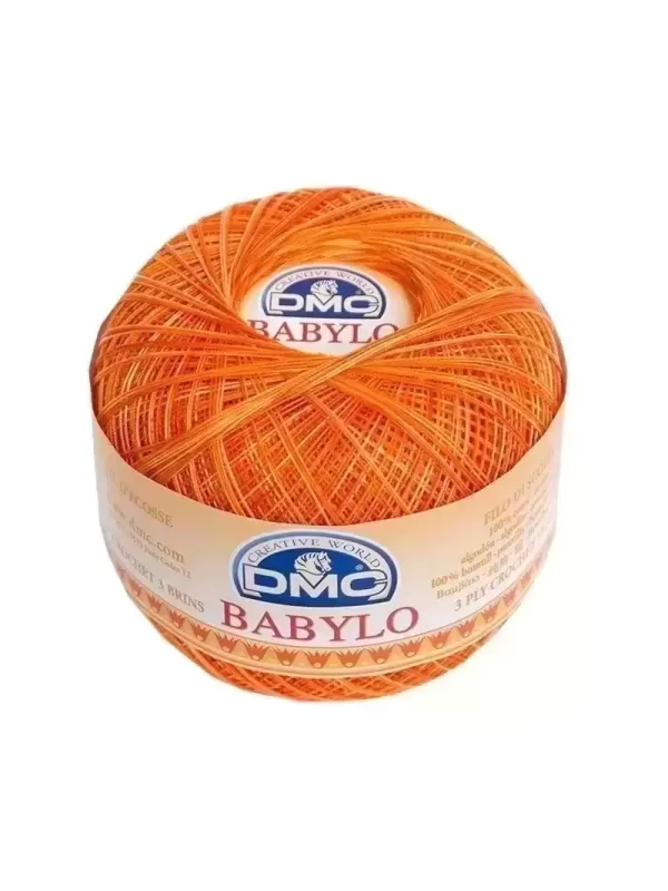 DMC FIL CROCHET BABYLO 20 Col. 51 Orange citrouille ombré