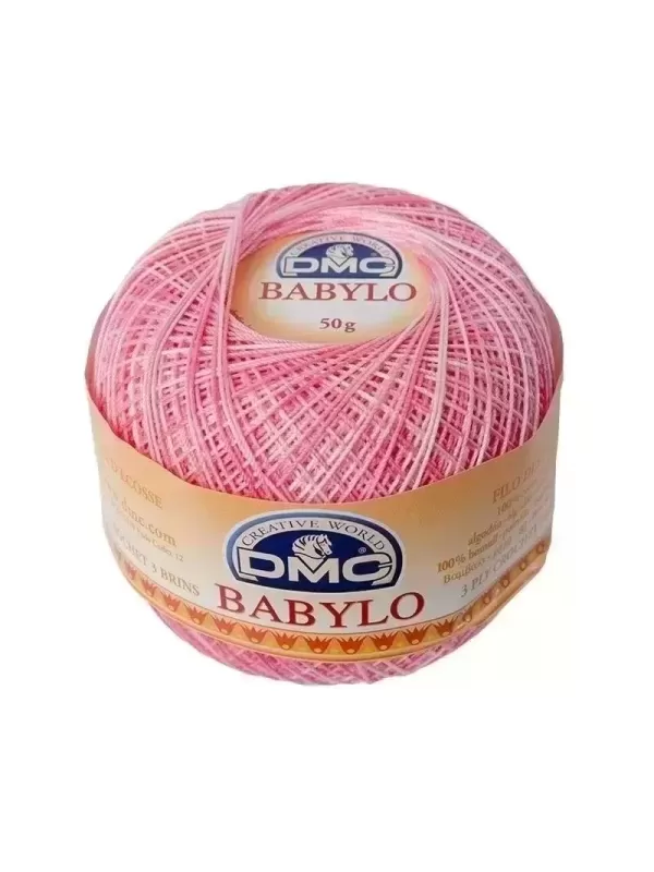 DMC FIL CROCHET BABYLO 20 Col. 62 Rose ombré