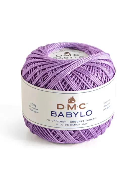 DMC FIL CROCHET BABYLO 20 Col. 210 Parme