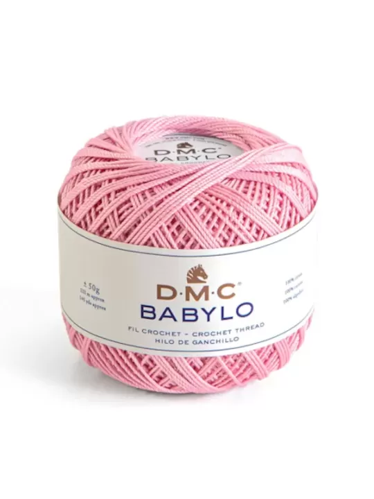 DMC FIL CROCHET BABYLO 20 Col. 460 Rose