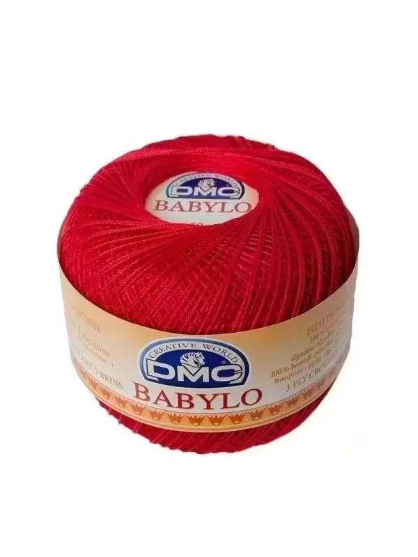 DMC FIL CROCHET BABYLO 20 Col. 475 Rouge antique