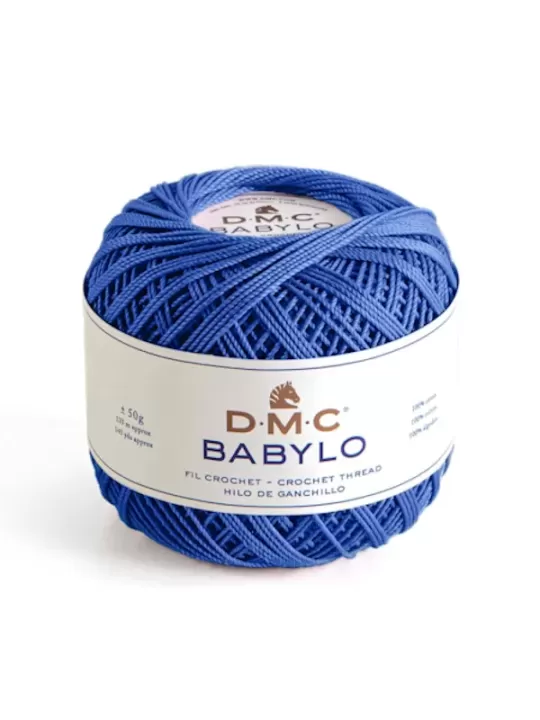 DMC FIL CROCHET BABYLO 20 Col. 482 Bleu de Delft