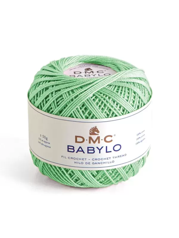 DMC FIL CROCHET BABYLO 20 Col. 508 Vert du Nil