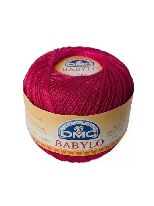 DMC FIL CROCHET BABYLO 20 Col. 600 Pourpre