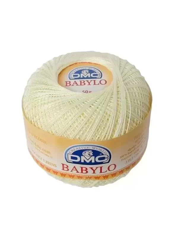 DMC FIL CROCHET BABYLO 20 Col. 746 Vanille