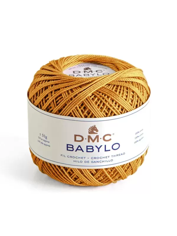 DMC FIL CROCHET BABYLO 20 Col. 783 Vieil or