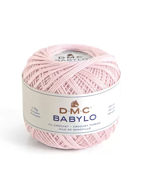 DMC FIL CROCHET BABYLO 20 Col. 818 Rose poudré