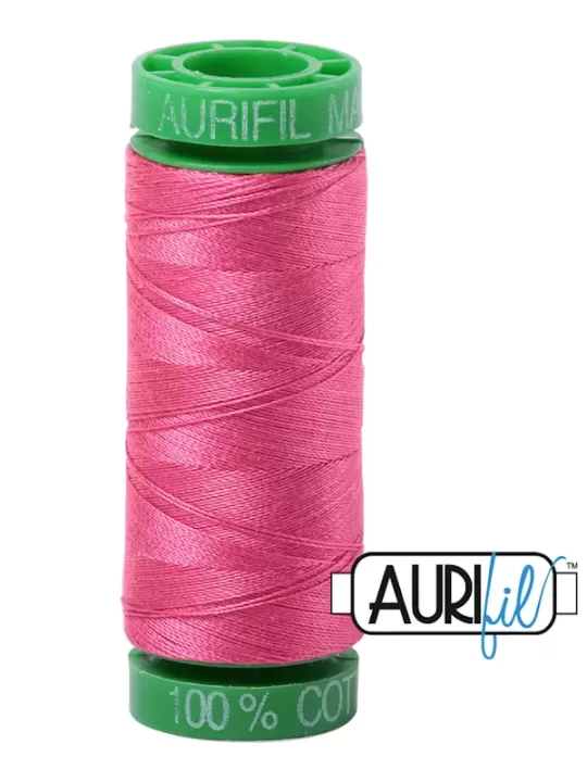 FIL COTON MAKO 40 AURIFIL 2530 Blossom Pink - Petite bobine de 150 mètres