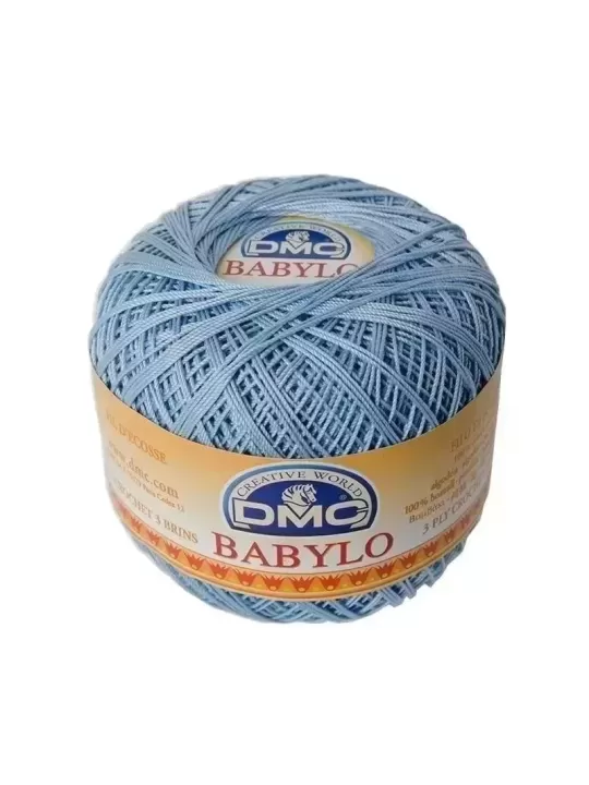 DMC FIL CROCHET BABYLO 20 Col. 3840 Fleur de lin bleue