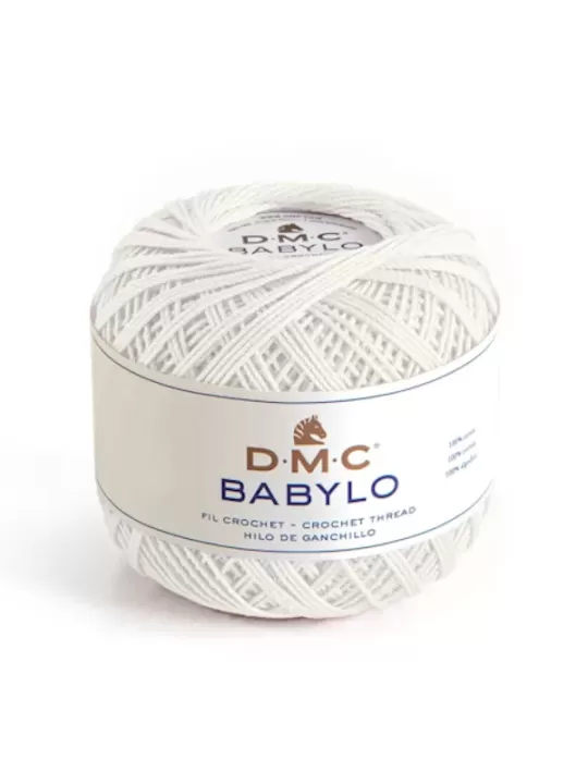 DMC FIL CROCHET BABYLO 20 Col. 3865 Edelweiss