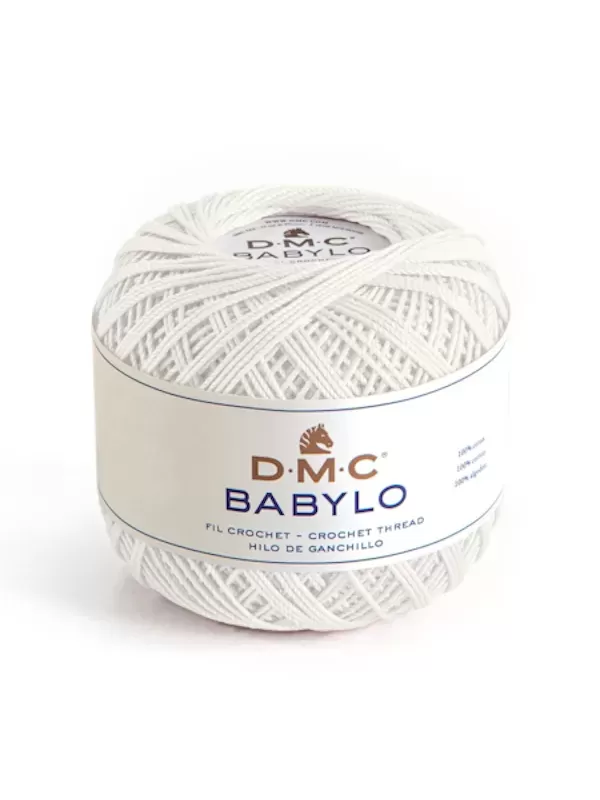 DMC FIL CROCHET BABYLO 20 Col. 3865 Edelweiss