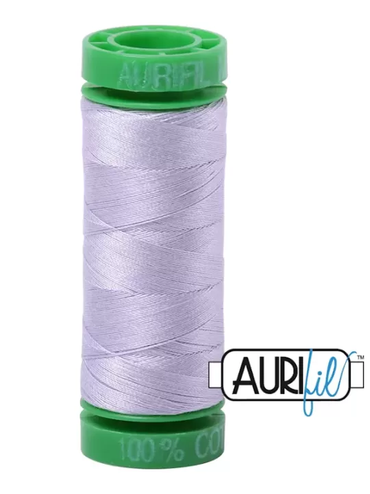 FIL COTON MAKO 40 AURIFIL 2560 Iris - Petite bobine de 150 mètres