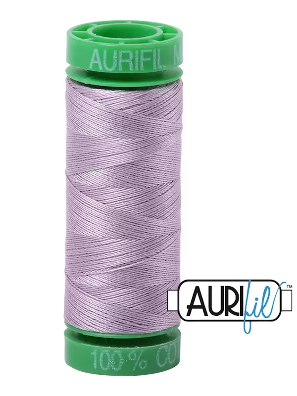 FIL COTON MAKO 40 AURIFIL 2562 Lilac - Petite bobine de 150 mètres