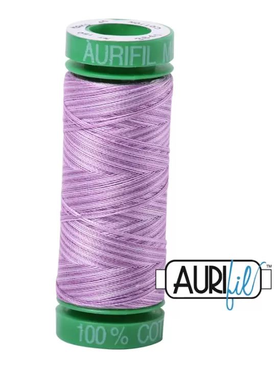 FIL COTON MAKO 40 AURIFIL 3840 French Lilac - Petite bobine de 150 mètres