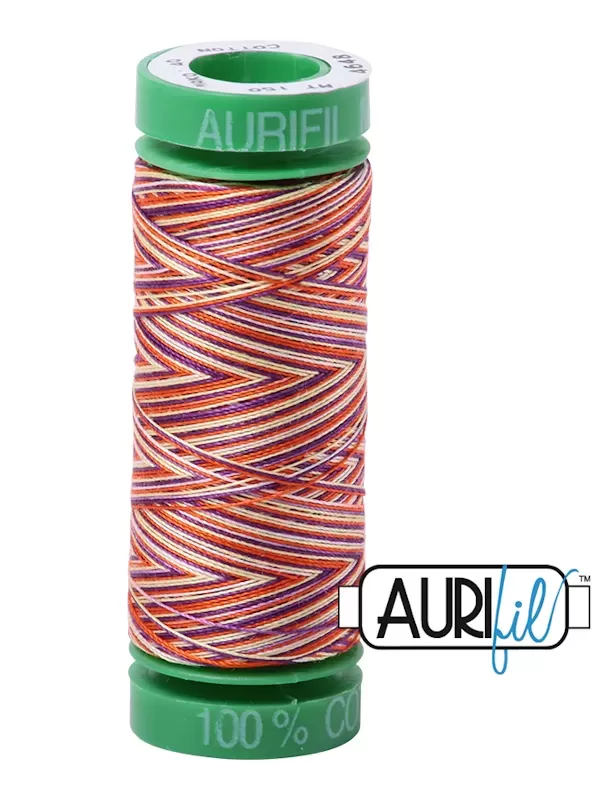 FIL COTON MAKO 40 AURIFIL 4648 Desert Dawn - Petite bobine de 150 mètres