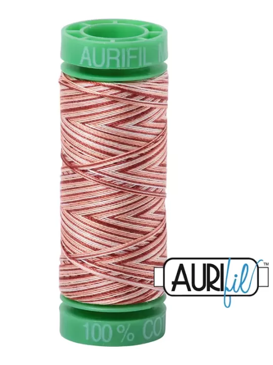 FIL COTON MAKO 40 AURIFIL 4656 Cinnamon Sugar - Petite bobine de 150 mètres