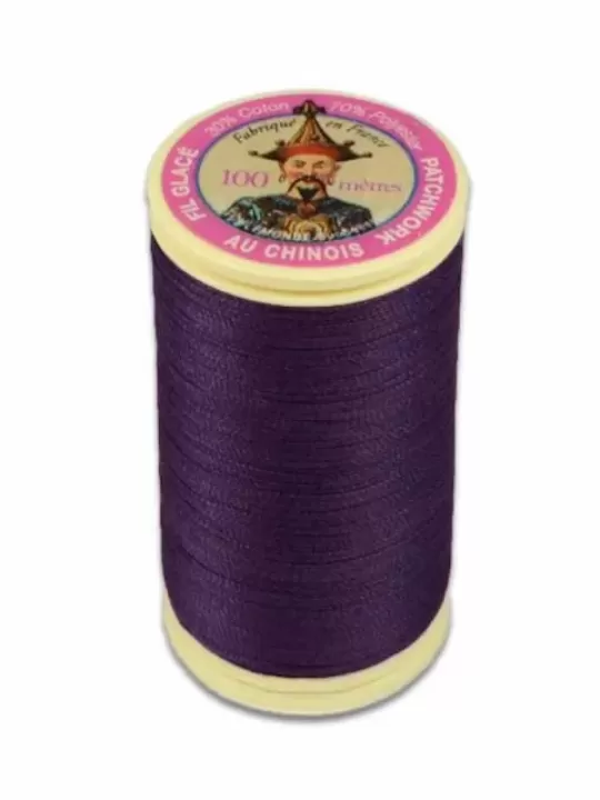 FIL AU CHINOIS Fil Spécial Patchwork N° 550 Violet (100m)