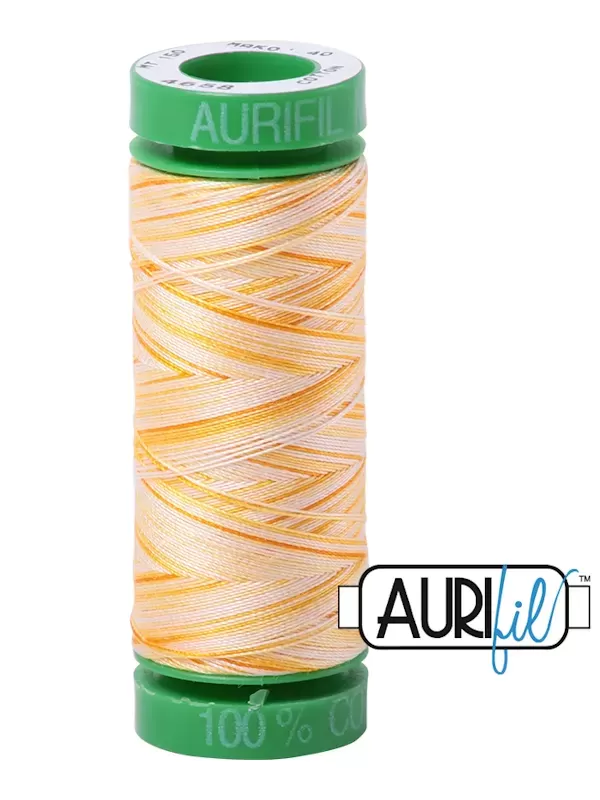 FIL COTON MAKO 40 AURIFIL 4658 Limoni di Monterosso - Petite bobine de 150 mètres