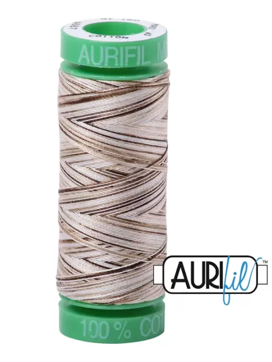 FIL COTON MAKO 40 AURIFIL 4667 Nutty Nougat - Petite bobine de 150 mètres