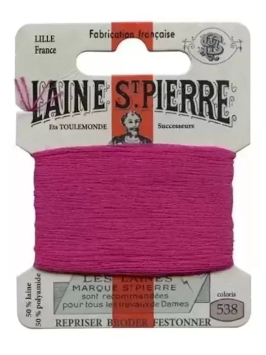 FIL AU CHINOIS Laine Saint-Pierre 1848 N° 538 Fuchsia